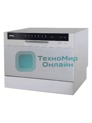 Посудомоечная машина Korting KDF 2050 S, серебристый, 55 см, 6 компл., 49 дБ, класс A+