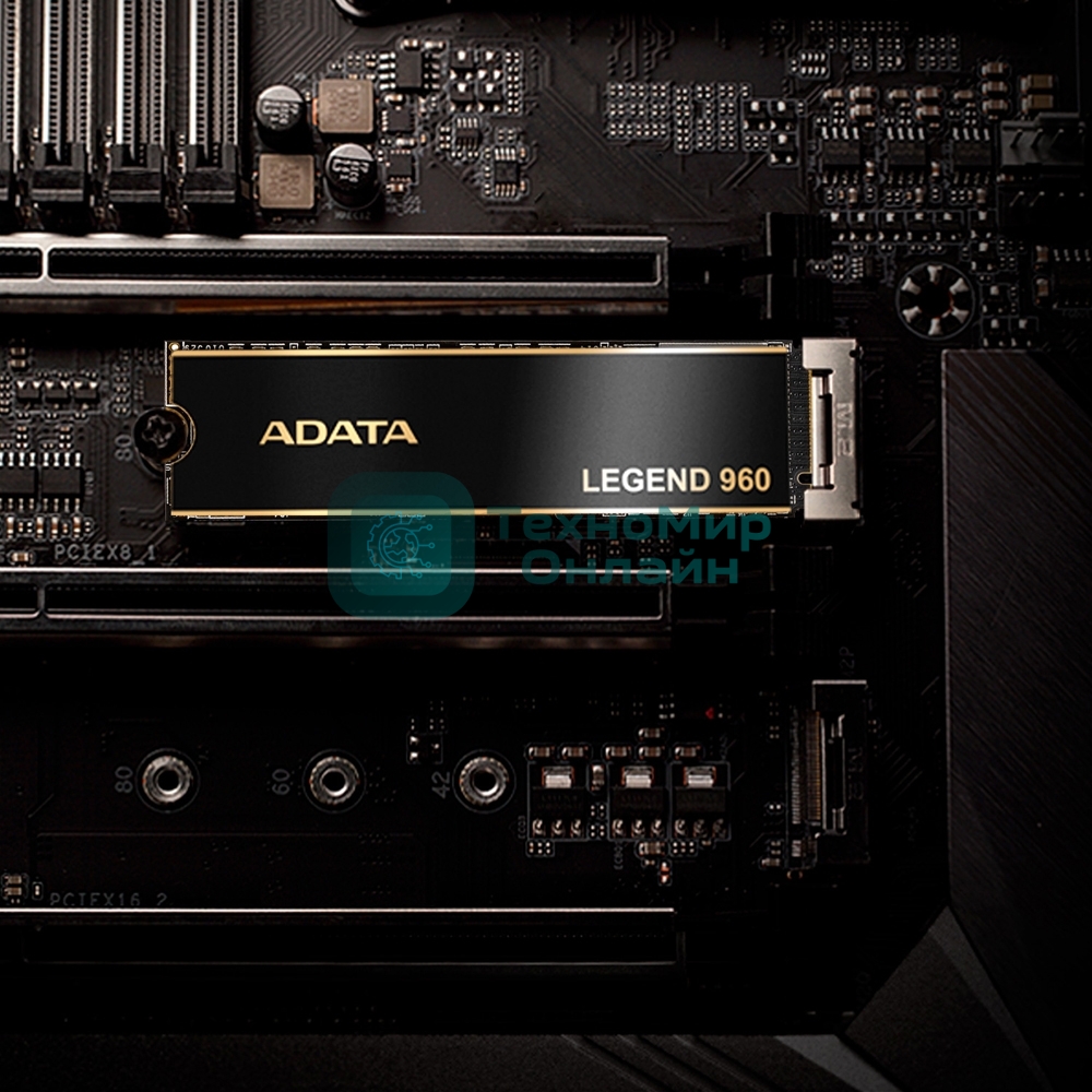 Накопитель SSD ADATA LEGEND 960, 4Tb, PCIe 4.0 x4, M.2 2280, NVMe, R/W 7400/6800, с радиатором