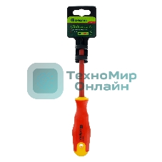 Отвертка диэлектрическая Сибртех PH2 x 100 мм, до 1000 В, двухкомпонентная рукоятка