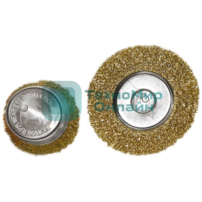 Набор щеток Matrix для дрели, 2 шт., 1 Плоская 100 мм, 1 Чашка 75 мм, со шпильками