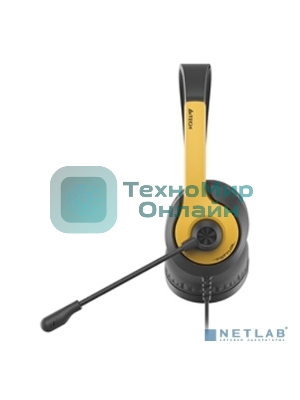 Гарнитура A4Tech Fstyler FH100U желтый/черный, проводная