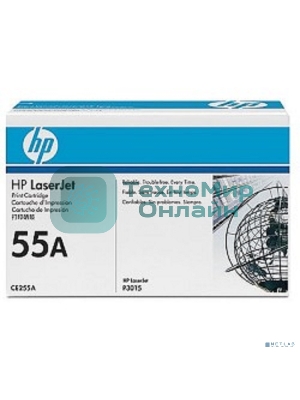 Картридж лазерный HP CE255A черный LJ P3015 (6000 стр.)