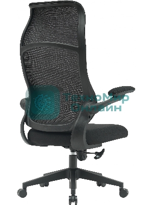 Кресло компьютерное Cactus CS-MC505-BK черный, сиденье черный, сетка/ткань, крестов. пластик