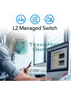 Коммутатор Cudy GS2028PS4-400W 24-Port Layer 2 Managed Gigabit PoE+ Switch with 4 Gigabit Combo Ports, 400W