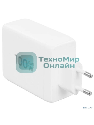 Зарядное устройство Cablexpert MP3A-PC-66 100Вт GaN, 5A, QC5.0/PD, 3xType-C, 1xUSB, белый, коробка