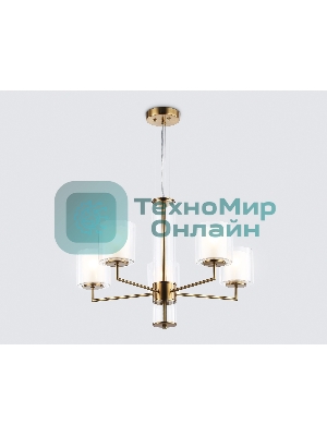 Люстра Ambrella light LH56011/5 BS/FR латунь/белый матовый E14*5 max 40W D640*1260