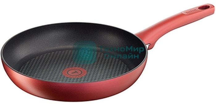 Сковорода Tefal Character C6828375 круглая ручка несъемная (без крышки) красный (2100095439)
