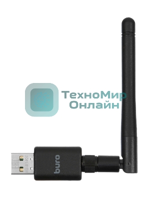 Адаптер USB Buro Bluetooth 4.0+EDR class 1 100м черный