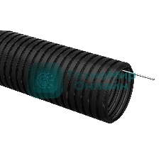 Труба гофрированная IEK ПНД d 25 с зондом (50 м) черный 403084