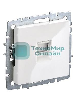 Розетка компьютерная IEK BRITE RJ45 кат.5E РК10-БрБ белый