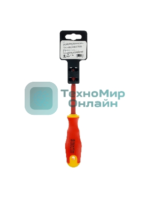 Отвертка диэлектрическая Сибртех PH2 x 100 мм, до 1000 В, двухкомпонентная рукоятка