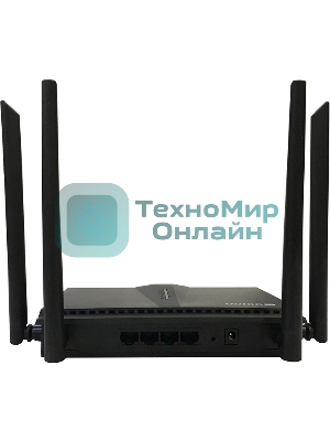 Двухдиапазонный Wi-Fi 6 маршрутизатор AX1800, 1x1000Base-T WAN, 3x1000Base-T LAN, 4 внешние антенны 5 dBi