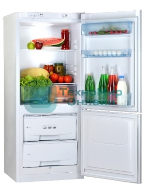 Холодильник Pozis RK-101 белый глянц. двухкамерный 156/57 л морозилка снизу