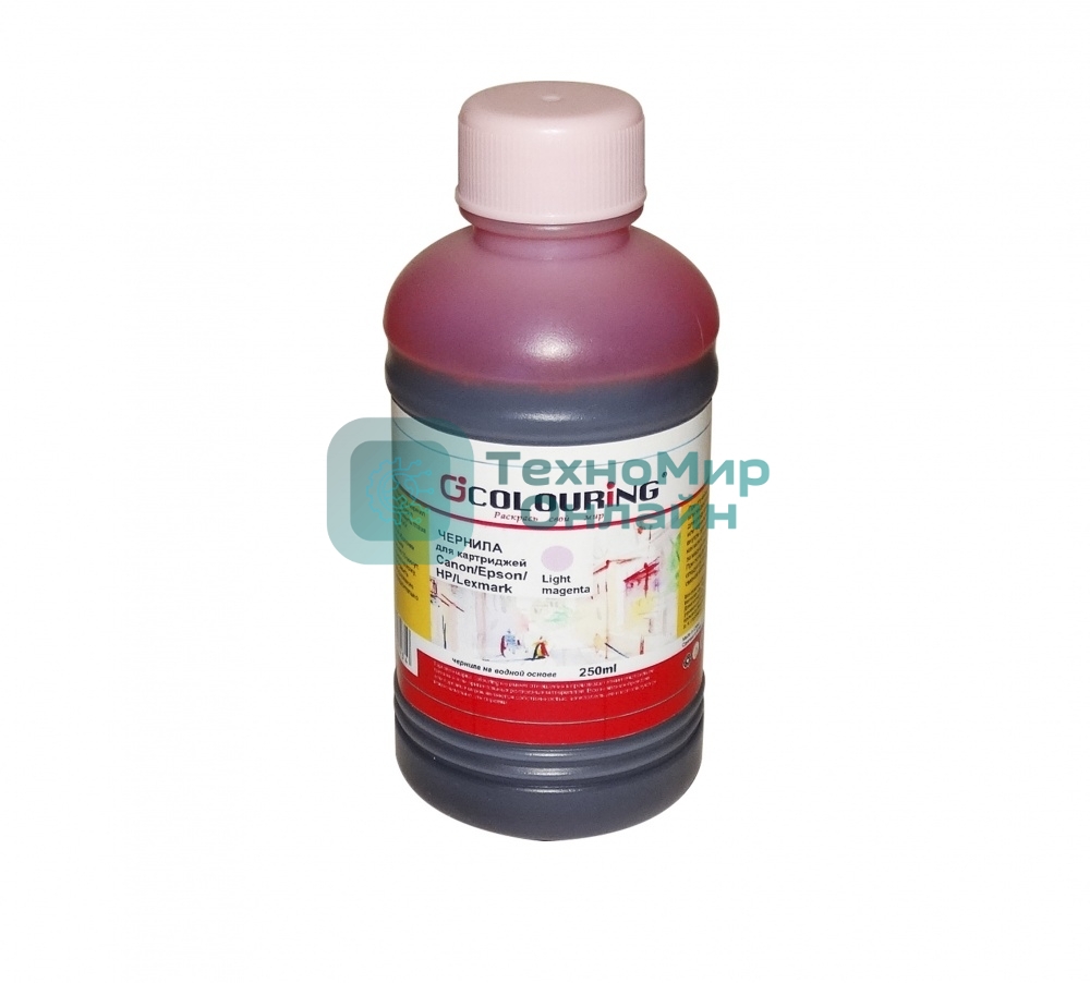 Чернила Colouring для принтеров Canon/Epson/HP/Lexmark Light magenta 250 мл водн U