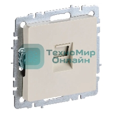 Розетка компьютерная СП RJ45 кат.5E BRITE РК10-БрКр беж. IEK BR-K10-1-K10