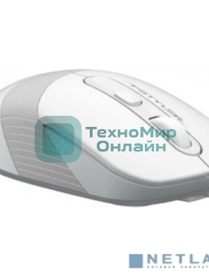 Мышь проводная A4Tech Fstyler FM10 белый/серый, 1600 dpi, USB, кнопки - 4