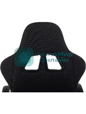 Кресло Zombie Void черный/серый, экокожа, 120 кг, механизм качания