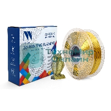 Филамент NVPrint Silk PLA+ Black/Gold для 3D печати диаметр 1.75мм длина 330 метров масса 1 кг