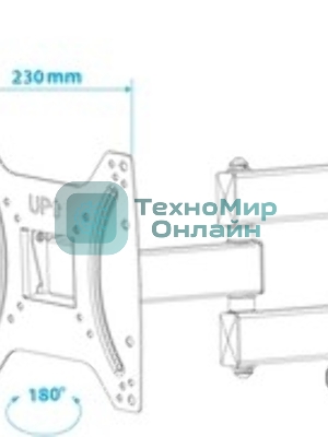 Кронштейн Kromax DIX-22 черный для TV 15