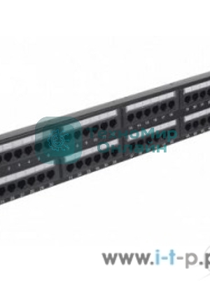 Монтажное оборудование Gembird Коммутационная панель Cablexpert с задним организатором, 48 портов категории 5E, размер 19''(NPP-C548CM-001)