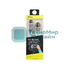 Кабель 2в1 MicroUSB+Lightning 8pin-USB Ritmix RCC-200 Blue для синхронизации/зарядки, 1м