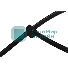 Хомут-стяжка кабельная нейлоновая Rexant 400 x7,6 мм, черная, упаковка 100 шт.