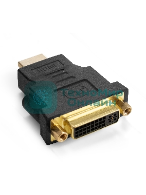Переходник DVI-D-HDMI ExeGate EX-HDMI-DVI-3 (25F/19M, v 1.4b, позолоченные контакты, экран)