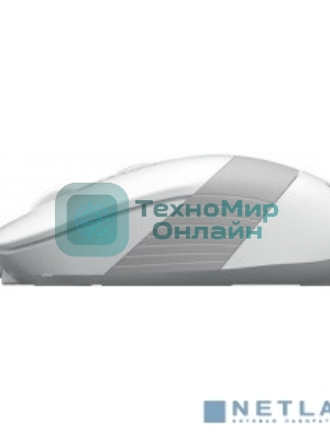 Мышь проводная A4Tech Fstyler FM10 белый/серый, 1600 dpi, USB, кнопки - 4