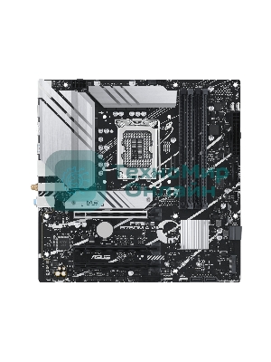Материнская плата ASUS PRIME B760M-A WIFI, LGA 1700, Intel B760, 4xDDR5, 4xSATA, 2xM.2, 1xPCIe 4.0 x16, 1xPCIe 4.0 x4, 1xPCIe 4.0 x1, 2xHDMI, 1xDP, 1x 2.5Gb LAN, 2xUSB-A 3.2 Gen 2, 4xUSB-A 2.0, 3x3.5 мм, 7.1, mATX