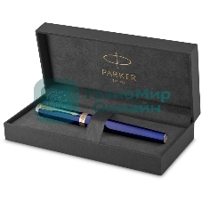 Ручка перьевая Parker Ingenuity Core F570 (2182009) Blue GT, F, сталь нержавеющая, подарочная коробка