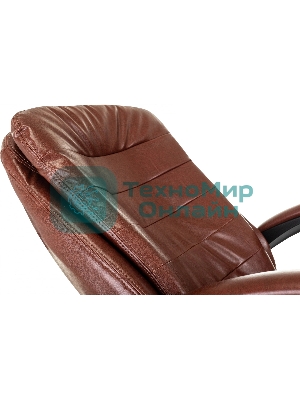Кресло Бюрократ T-9950MSG-F/BROWN-PU коричневый, экокожа