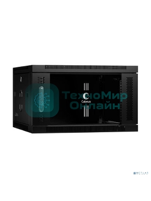 Шкаф телекоммуникационный Cabeus SH-05F-6U60/45-BK настенный 19