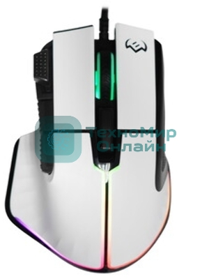 Мышь проводная SVEN RX-G990 белый, 12400 dpi, USB, кнопки - 9