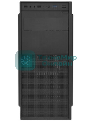 Компьютерный корпус Accord A-300 черный без БП ATX 1x120мм 2xUSB 2.0 1xUSB 3.0 audio