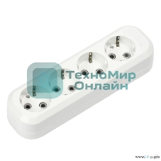 Колодка Smartbuy SBE-16-4-00-Z 4 гнезда 16А/3,5 кВт с заземлением