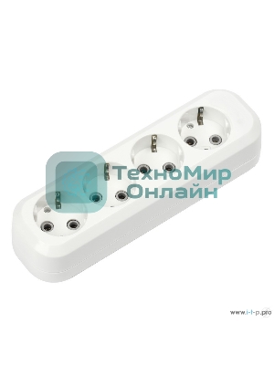 Колодка Smartbuy SBE-16-4-00-Z 4 гнезда 16А/3,5 кВт с заземлением