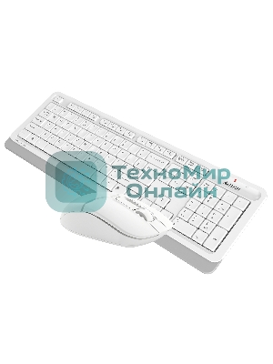 Комплект клавиатура+мышь A4Tech FStyler FG1012 беспроводной, USB, 1200 DPI, белый
