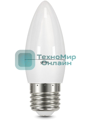 Лампа светодиодная Gauss 103102310 9.5Вт цок.: E27 свеча 220B 6500K св. свеч. бел. хол. (упак.: 10 шт)