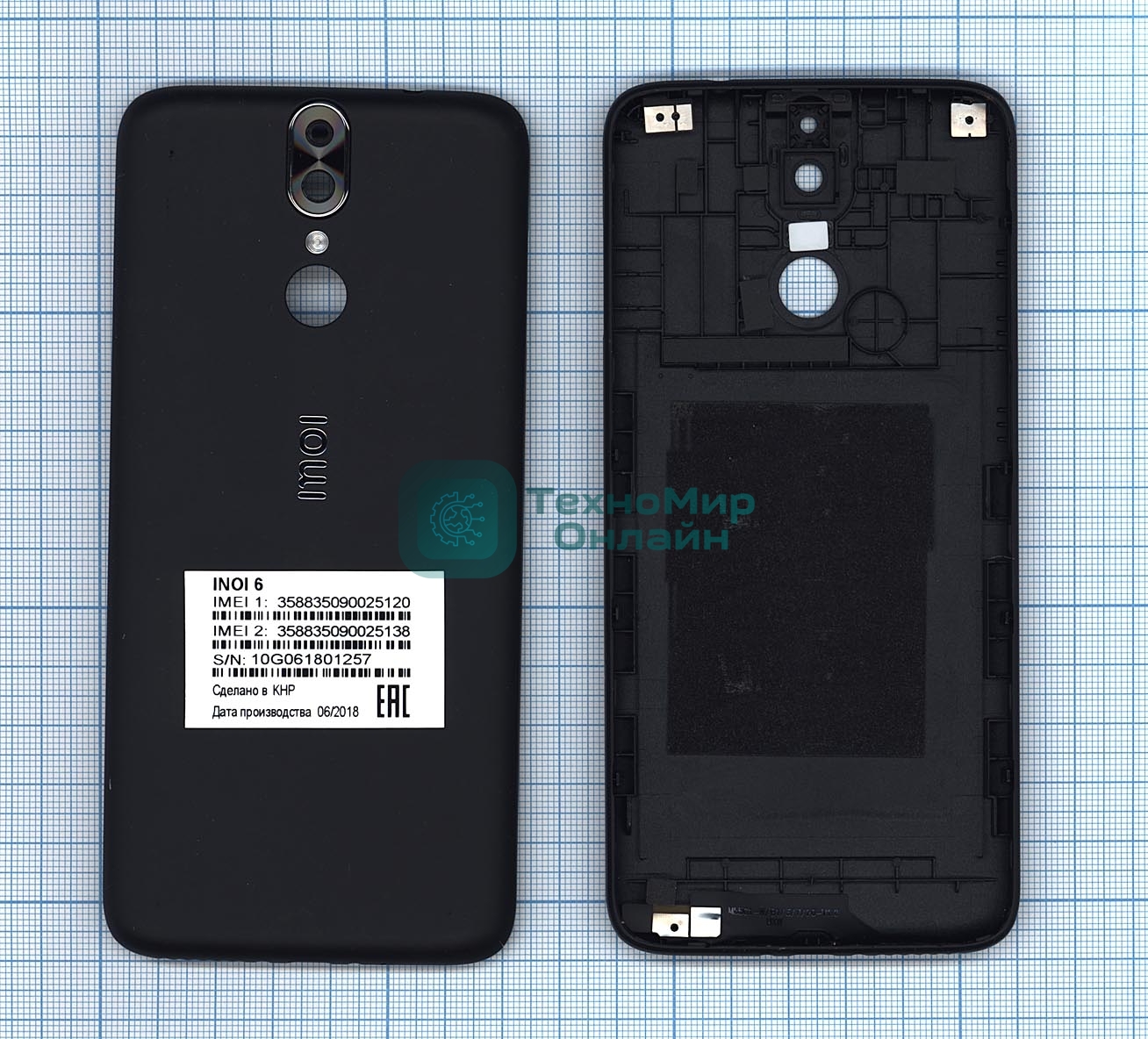 Задняя крышка для Inoi 6 черный