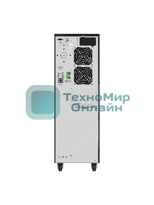 Источник бесперебойного питания On-line ExeGate PowerExpert TL-575-10kVA.240V.LCD.AVR.T.USB.RS232.SNMP 10000VA/10000W, On-Line, PF=1, LCD, клеммы, RS232, USB, SNMP-slot, встроенные батареи 12V 7.2Ah -20шт, возможность подключения до 4 внешних батарейных блоков 240В, Tower, металлический корпус на колесиках, черный
