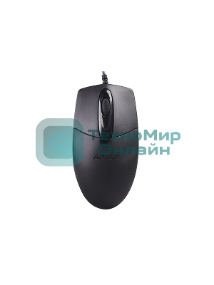 Мышь проводная A4Tech OP-720 черный, 1200 dpi, USB, кнопки - 3