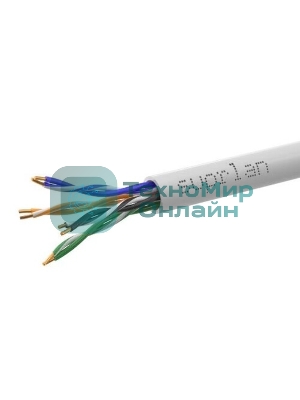 Кабель информационный Suprlan Standard 01-0328-9, cat.5e U/UTP 4 пары 24AWG, PVC, внутренний, 305м, серый
