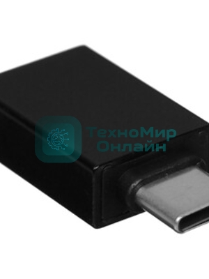 Переходник USB3.0 Гарнизон GCC-A-USB3-CMAF, Type-C(M)/AF, с поддержкой OTG, черный, пакет