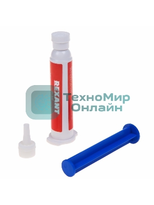 Флюс-гель для пайки Rexant, пайка алюминия, 12 мл, техно-шприц, блистер