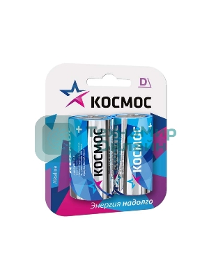 Элемент питания Космос алкалиновый D/LR20 Максимум BP2 (блист.2шт)
