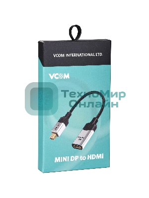 Адаптер miniDisplayPort(M) ---> HDMI(F) 0.15m 4K@60Hz VCOM
