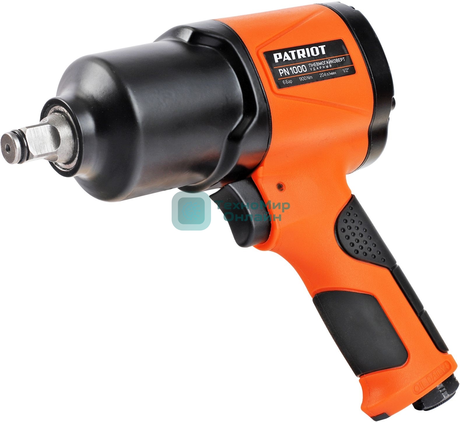 Пневмогайковерт ударный Patriot PN 1000, 900 Нм, 204 л/мин, 8000 об/мин