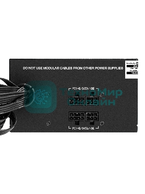 Блок питания серверный 700W ExeGate ServerPRO-700PAS (ATX, APFC, КПД 80% (80 PLUS), 12cm fan, 24pin, 2x(4+4)pin, 6xPCI-E, 8xSATA, 4xIDE, Cable Management, black)