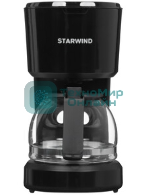 Кофеварка капельная Starwind STD0610 черный, исп. кофе - молотый, 0.6 л, 600 Вт.