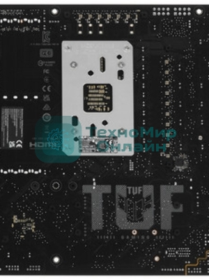 Материнская плата Asus TUF GAMING B850M-PLUS WIFI7 W, AM5, AMD B850, 4xDDR5, 4xSATA, 3xM.2, 1xPCIe 5.0 x16, 1xPCIe 3.0 x1, 1xDP, 1xHDMI, 1x2.5Gb LAN, Wi-Fi 7, Bluetooth 5.4, 1xUSB-C 20Gbps, 3xUSB-A 10Gbps, 4xUSB-A 5Gbps, 4xUSB-A 2.0, 5x3.5 мм, 7.1, mATX